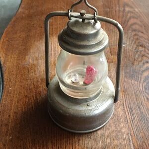 Vintage Metal and Glass Lantern